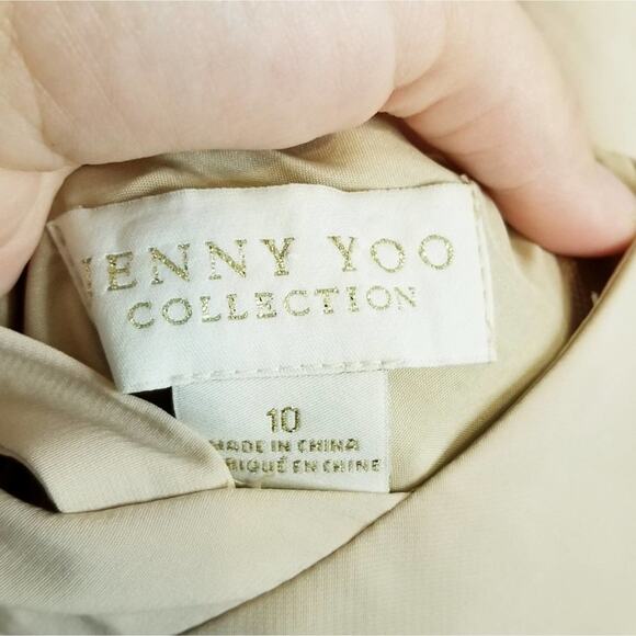 Jenny Yoo Clermont Bridesmaid Dress in Soft Blush size 10 - Picture 3 of 9